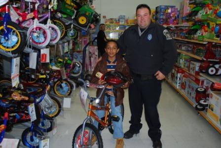 Riviere David and Child with Bike