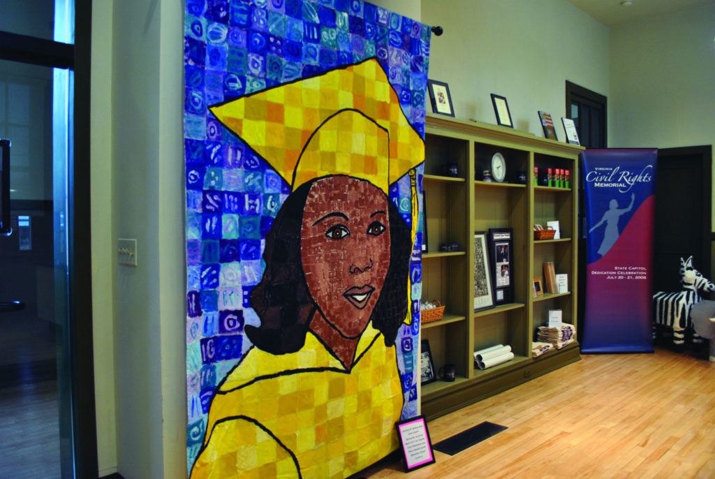 Art inside The RR Moton Museum