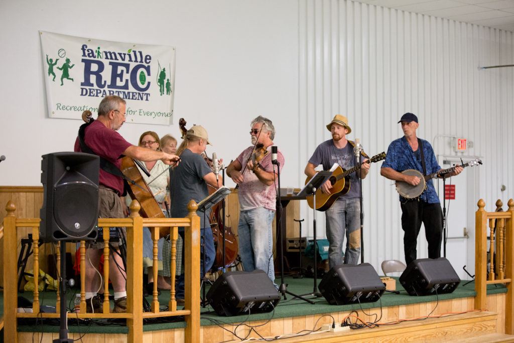 Band playing at event